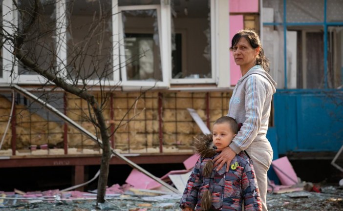 Scenes from Ukraine: Refugees, bombed-out buildings and surrogate mothers in hiding