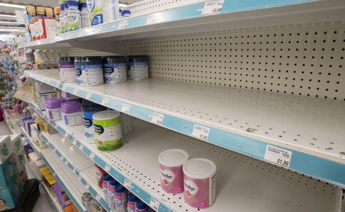 Shortages of some baby formula in Quebec due to panic buying, U.S. supply issues